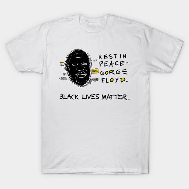 Rest In Piece George Floyd T-Shirt by dezeight